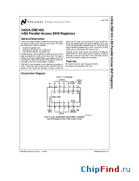 Datasheet DM7495 manufacturer National Semiconductor