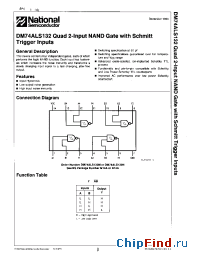 Datasheet DM74ALS132M manufacturer National Semiconductor