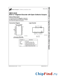 Datasheet DM74LS249N manufacturer National Semiconductor
