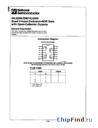 Datasheet DM74LS266 manufacturer National Semiconductor