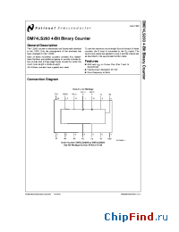 Datasheet DM74LS293M manufacturer National Semiconductor