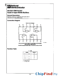 Datasheet DM74LS37 manufacturer National Semiconductor