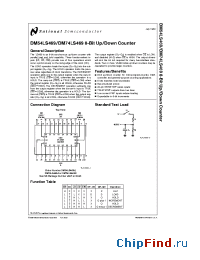 Datasheet DM74LS469J manufacturer National Semiconductor