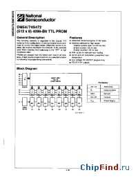 Datasheet DM74S472AV manufacturer National Semiconductor