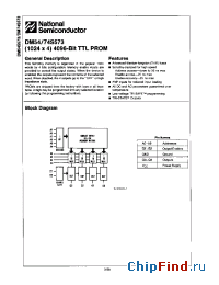 Datasheet DM74S573AV manufacturer National Semiconductor