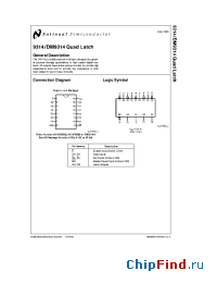 Datasheet DM9314N manufacturer National Semiconductor