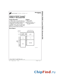 Datasheet DP802518 manufacturer National Semiconductor