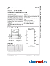 Datasheet DP8307AN manufacturer National Semiconductor