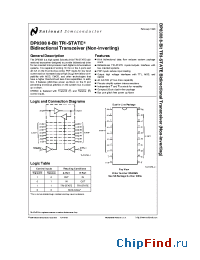 Datasheet DP8308 manufacturer National Semiconductor