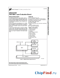 Datasheet DP83291EB manufacturer National Semiconductor