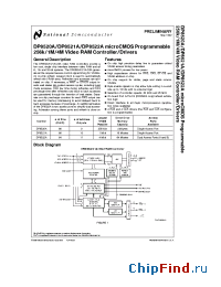 Datasheet DP8520A manufacturer National Semiconductor