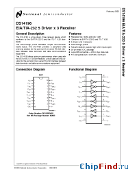 Datasheet DS14196WMX manufacturer National Semiconductor