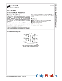 Datasheet DS14C89A manufacturer National Semiconductor