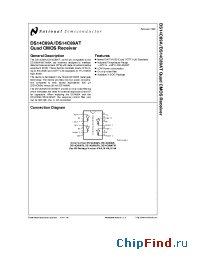 Datasheet DS14C89ATJ manufacturer National Semiconductor