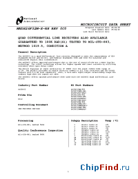 Datasheet DS26F32MJR-QML manufacturer National Semiconductor