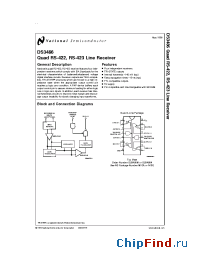 Datasheet DS3486J manufacturer National Semiconductor