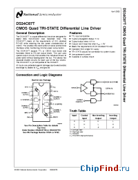 Datasheet DS34C87TJ manufacturer National Semiconductor