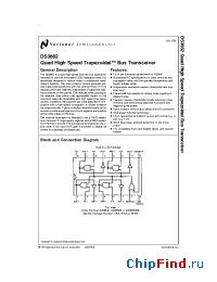 Datasheet DS3662J manufacturer National Semiconductor