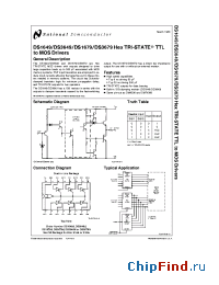 Datasheet DS3679N manufacturer National Semiconductor