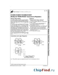 Datasheet DS3695MWC manufacturer National Semiconductor