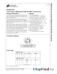 Datasheet DS36C278TN manufacturer National Semiconductor