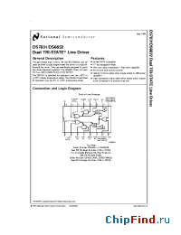 Datasheet DS7831W/883 manufacturer National Semiconductor