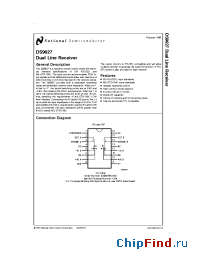 Datasheet DS9627M manufacturer National Semiconductor