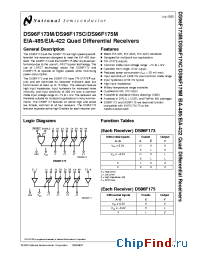 Datasheet DS96F175MW/883 manufacturer National Semiconductor