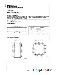 Datasheet F100166 manufacturer National Semiconductor