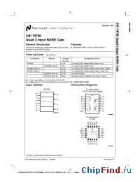 Datasheet JM38510/33001BCA manufacturer National Semiconductor
