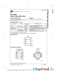 Datasheet JM38510/34001SCA manufacturer National Semiconductor