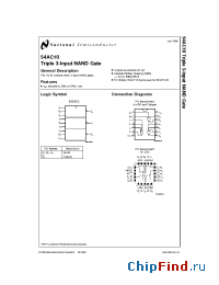 Datasheet JM38510/75002BCA manufacturer National Semiconductor