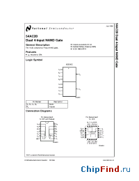 Datasheet JM38510/75003BCA manufacturer National Semiconductor