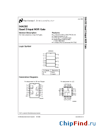 Datasheet JM38510/75101BDA manufacturer National Semiconductor