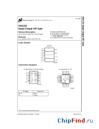 Datasheet JM38510/75201B2A manufacturer National Semiconductor
