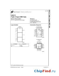 Datasheet JM38510/75204B2A manufacturer National Semiconductor