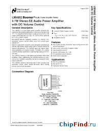 Datasheet L4952TS manufacturer National Semiconductor