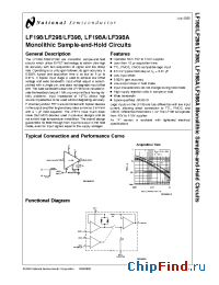 Datasheet LF198A manufacturer National Semiconductor
