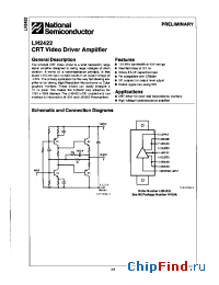 Datasheet LH2422 manufacturer National Semiconductor