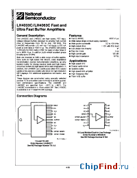 Datasheet LH4063C manufacturer National Semiconductor