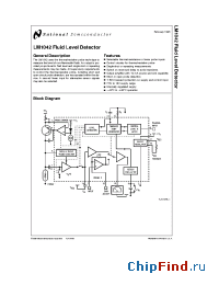 Datasheet LM1042N manufacturer National Semiconductor