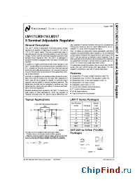 Datasheet LM117E/88 manufacturer National Semiconductor
