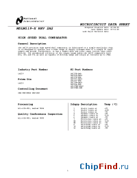Datasheet LM119H manufacturer National Semiconductor