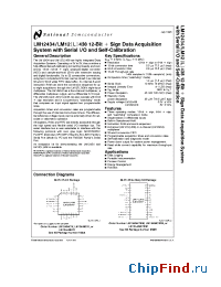 Datasheet LM12434CIWM manufacturer National Semiconductor