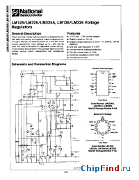 Datasheet LM125 manufacturer National Semiconductor