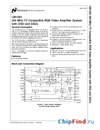 Datasheet LM1262NA manufacturer National Semiconductor
