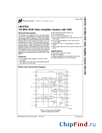 Datasheet LM1279A manufacturer National Semiconductor