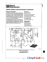 Datasheet LM1801N manufacturer National Semiconductor