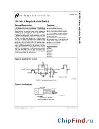 Datasheet LM1921T manufacturer National Semiconductor