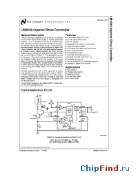 Datasheet LM1949 manufacturer National Semiconductor